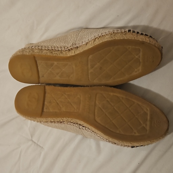 CC Denim Toile Chanel Espadrilles - Picture 10 of 13
